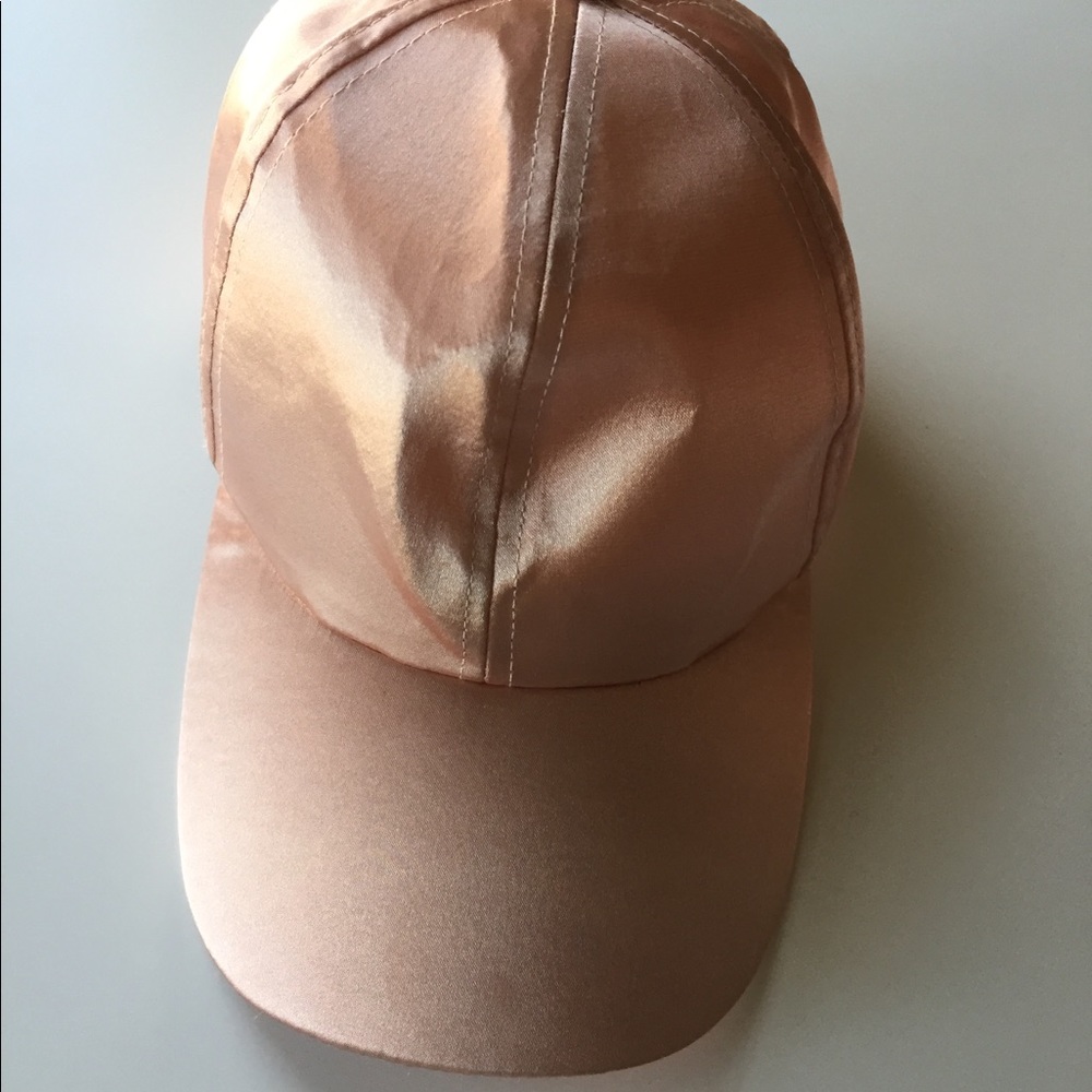 Forever 21 pastel pink baseball cap.